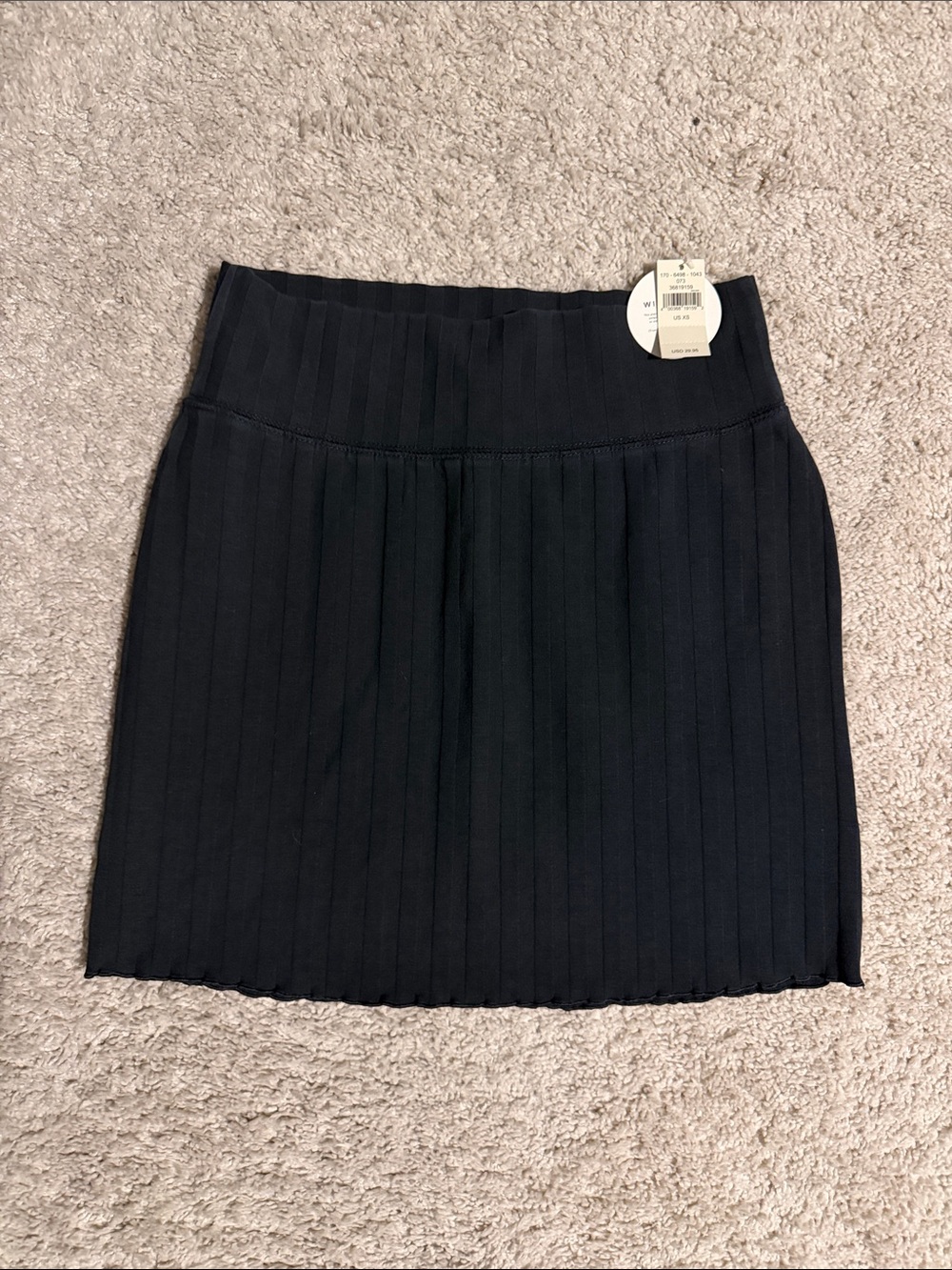 Offline Women's Black Ribbed Knit Skirt